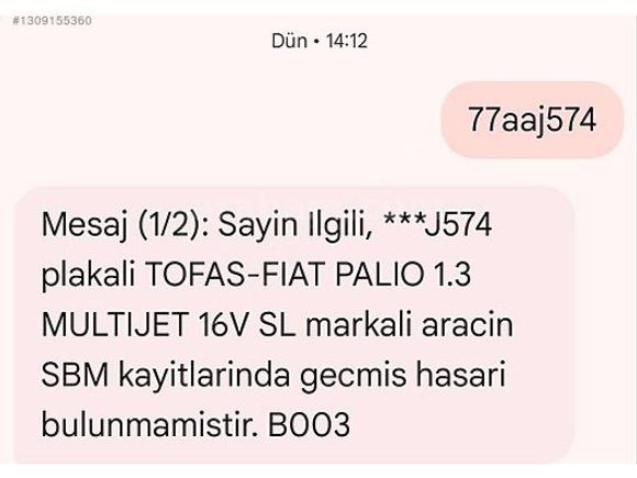 2004 MODEL DİZEL FİAT PALİO 1.3 MULTİJET