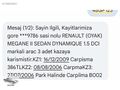 2005 Megane sedan 1.5dci dynamique. Değişensiz.(420.000kmde)