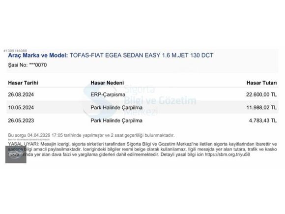2022 MODELFİAT EGEA 130 HP