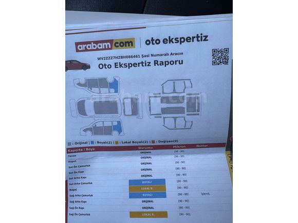 VIP OTOMOBİL RUHSATLI OTOMATİK 2011 MODEL CARAVELLE ÖZEL PLAKALI