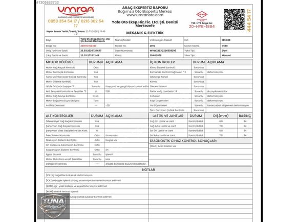 2015 mdl Passat 1.6 TDİ