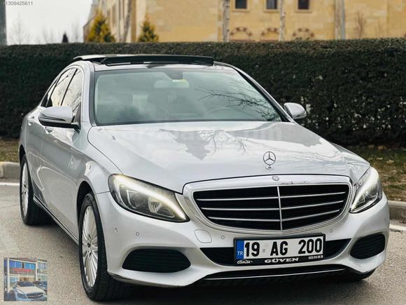 GÜVENDEN 2016 MERCEDES C200d EXCLUSİVE HATASIZ BOYASIZ