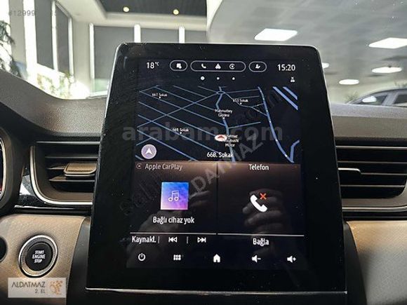 ALDATMAZ PLAZADAN BOYASIZ 2020 RENAULT CAPTUR TCE İCON 1.3 tce