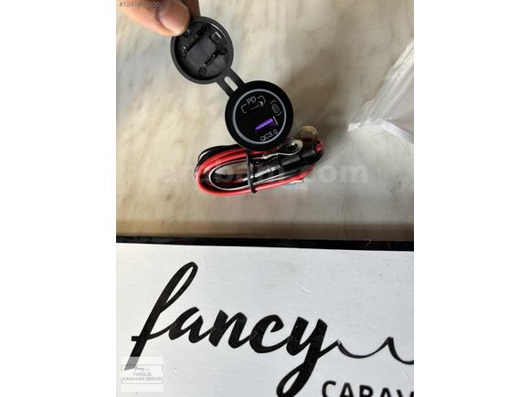 12v Araç & Karavan LED'li USB - Type C Soket | Hızlı Şarj