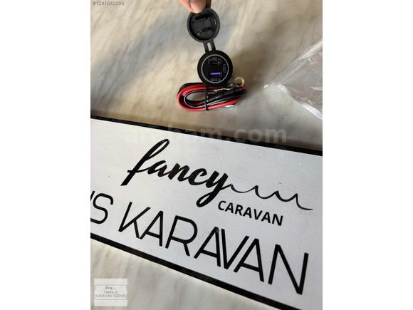 12v Araç & Karavan LED'li USB - Type C Soket | Hızlı Şarj