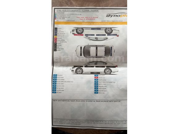 Galeriden Renault Megane 1.5 dCi Expression 2012 Model İzmir