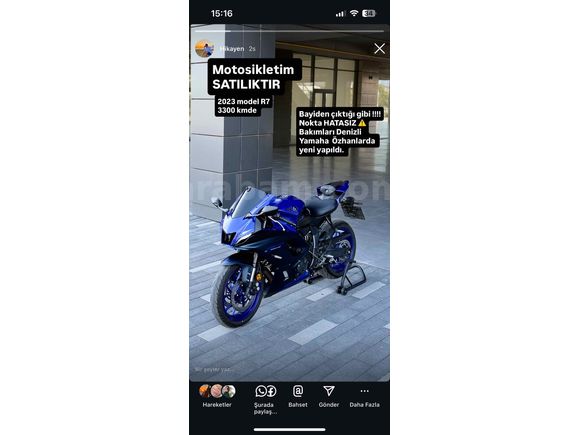 Sahibinden Yamaha YZF R7