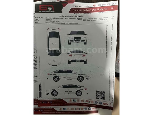 Sahibinden Volkswagen Passat 1.6 TDi BlueMotion Comfortline 2011 Model 