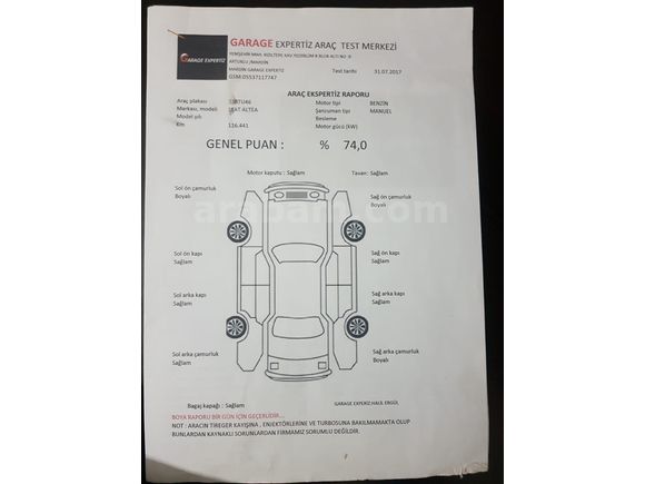 Sahibinden Seat Altea 1.6 Reference 2004 Model