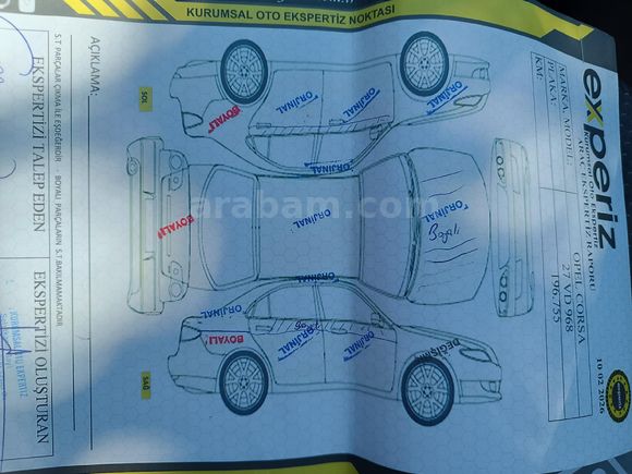 Sahibinden Opel Corsa 1.2 Essentia 2008 Model