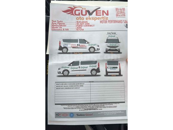 Sahibinden Ford Tourneo Connect 1.6 TDCI Titanium 2015 Model 