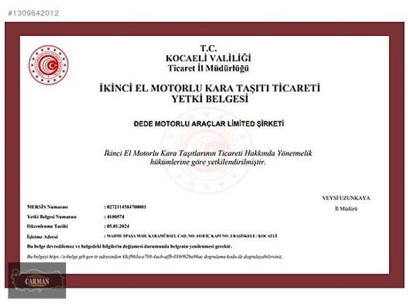 TİCARİ KREDİ VE K.KARTI %0 VADE-3.99ÇEK-2.99 SENET-ÇKS İLE SATIŞ
