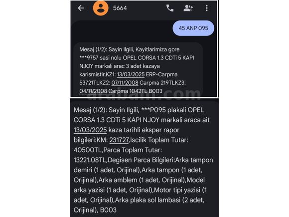 ÇOK TEMİZ CORSA ENJOY 6 VİTES 95 HP