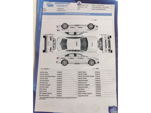 Sahibinden Honda Civic 1.6i VTEC ECO Elegance 2016 Model 