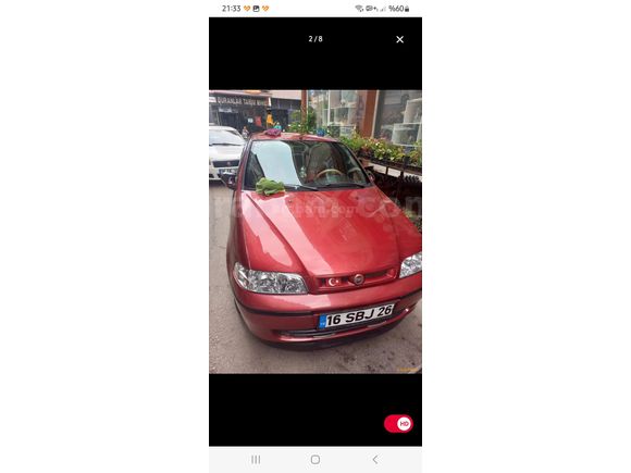 Sahibinden Fiat Palio 1.2 16 valf e.l benzinli klimalı 2004 Model  km 180.000 km Kırmızı