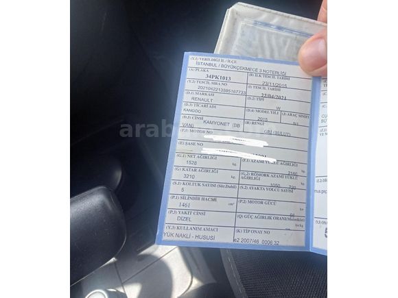 Sahibinden Renault Kangoo Multix 1.5 dCi Extreme 2015 Model İstanbul 173 km