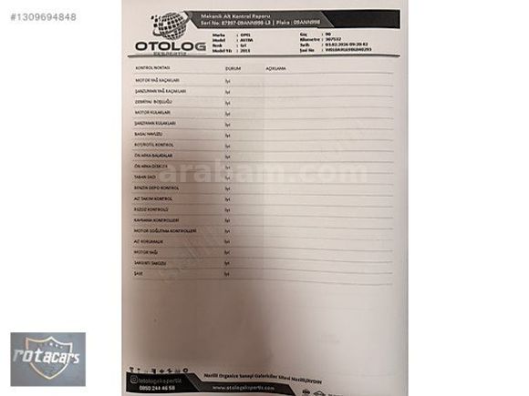 ROTACARS 2011 OPEL ASTRA ENJOY 1.3 CDTI 90HP 6 İLERİ MANUEL