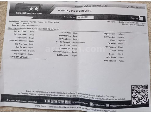 Sahibinden Hyundai Accent 1.5 CRDi Admire 2004 Model