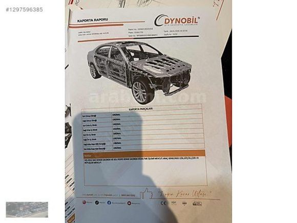 2 PARÇA BOYALI OTOMATİK HASAR KAYITSIZ 2020 MODEL 1.5 ECO BLUE