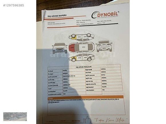 2 PARÇA BOYALI OTOMATİK HASAR KAYITSIZ 2020 MODEL 1.5 ECO BLUE
