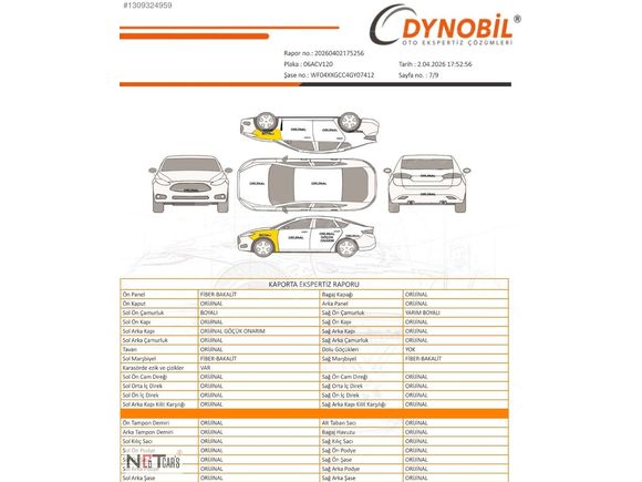 NOTCARS FORD FOCUS EMSALSİZ TREND X