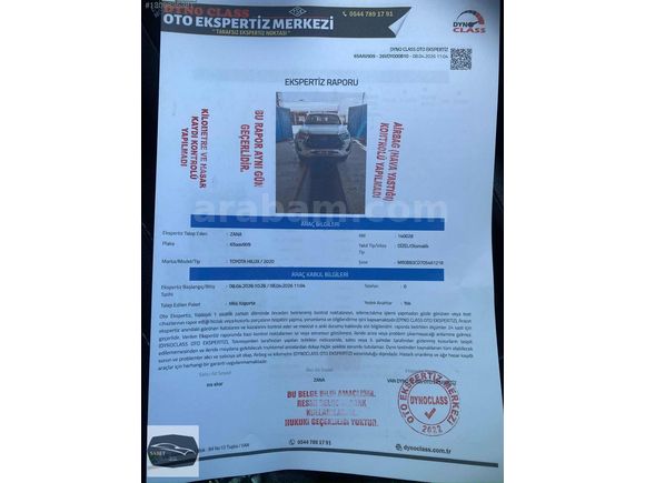 Galeriden Toyota Hilux 2.4 D-4D 4x4 Hi-Cruiser 2020 Model Van
