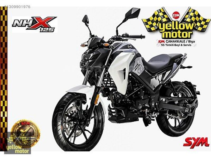 Galeriden SYM NH X 125 2024 Model Çanakkale 0 km Beyaz - 39484909