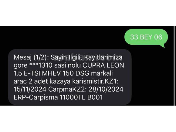 Sahibinden Cupra Leon 1.5 eTSI Standart 2023 Model 