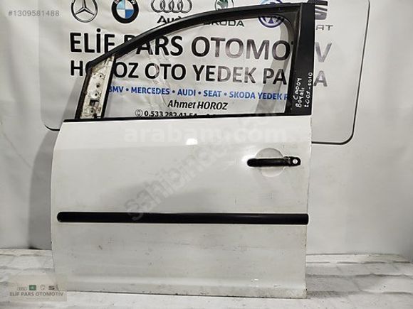 VOLKSWAGEN CADDY BEYAZ DOLU BOYALI SOL ÖN KAPI 2005-2010