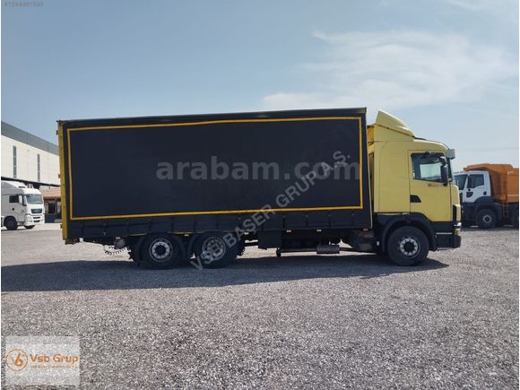 VSB GRUP 'dan 1997 SCANİA 124L/400 ROMÖRK ÇEKER TENTELİ KASA