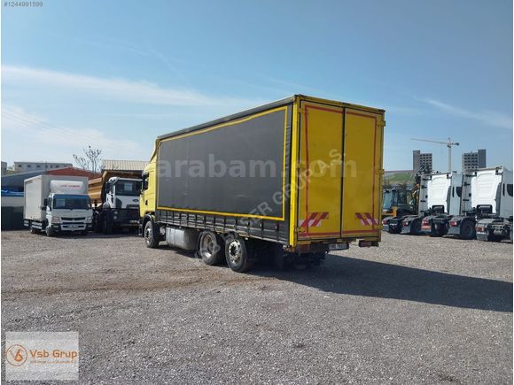 VSB GRUP 'dan 1997 SCANİA 124L/400 ROMÖRK ÇEKER TENTELİ KASA