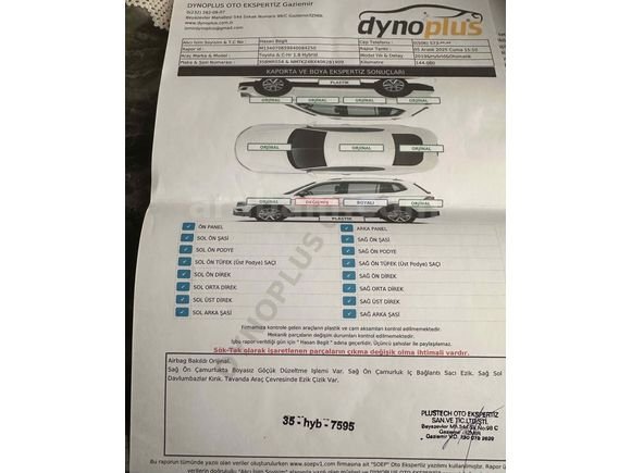 Sahibinden Toyota C-HR 1.8 Hybrid Advance 2019 Model İzmir 151.000