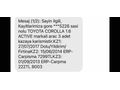 Sahibinden Toyota Corolla 1.6 Active 2013 Model 
