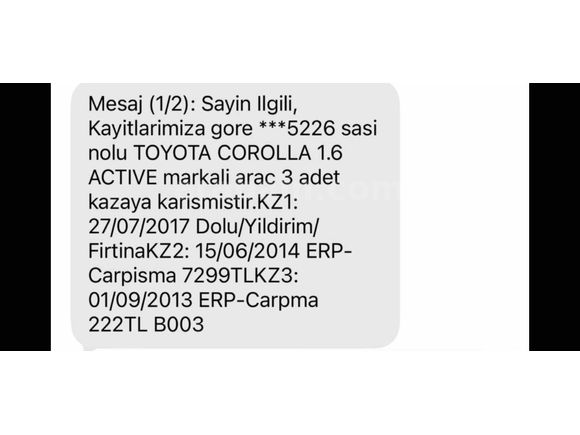Sahibinden Toyota Corolla 1.6 Active 2013 Model 