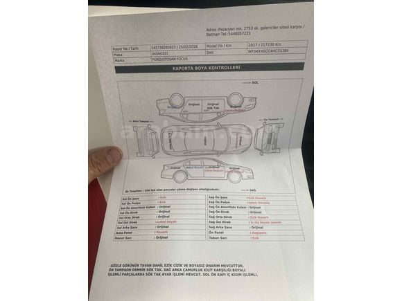 Sahibinden Ford Focus 1.5 TDCi Trend X 2017 Model 