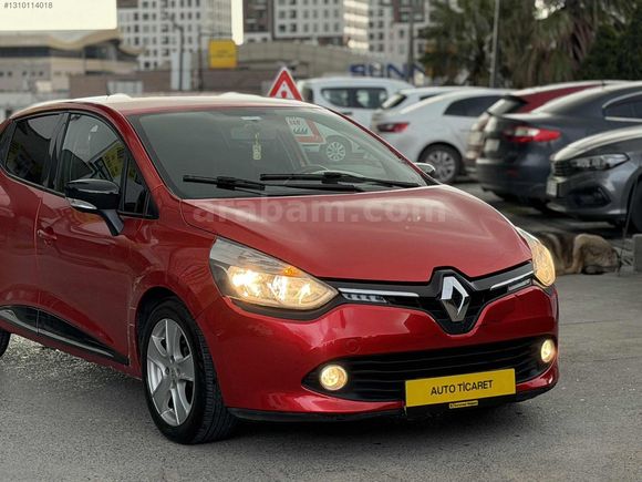 AUTO TİCARET RENAULT CLİO KIRMIZI OTOMATİK TOUCH PAKET DOLU