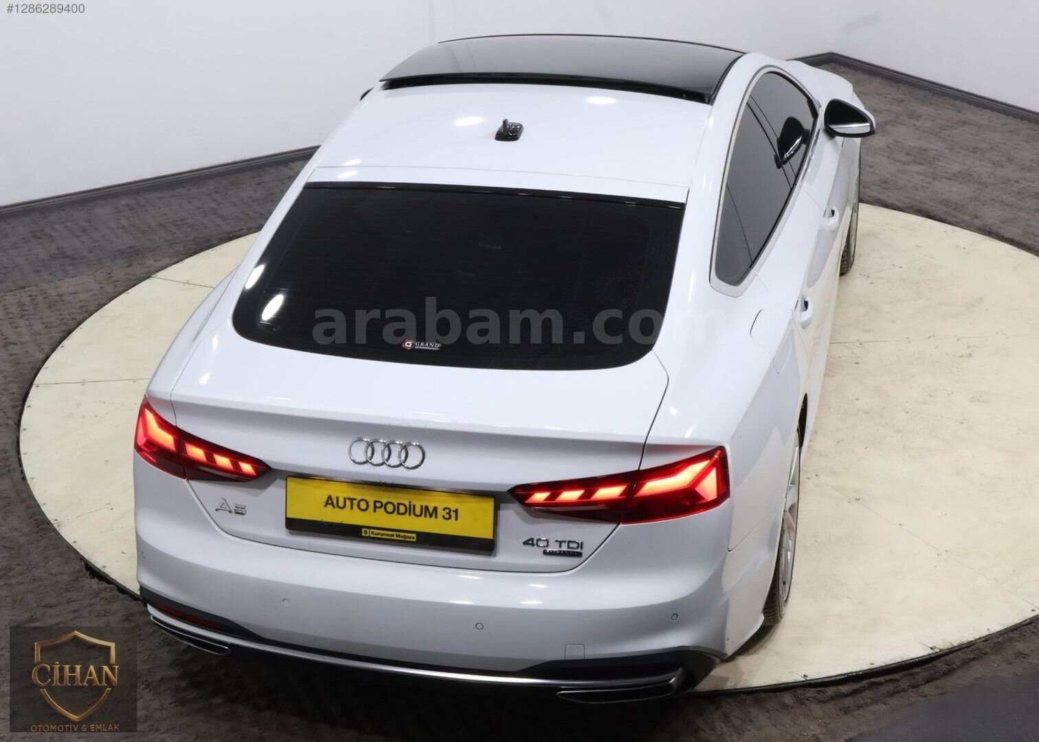 Galeriden Audi A5 Sportback 40 TDI Quattro Advanced 2024 Model Hatay 87.000 km Beyaz 5