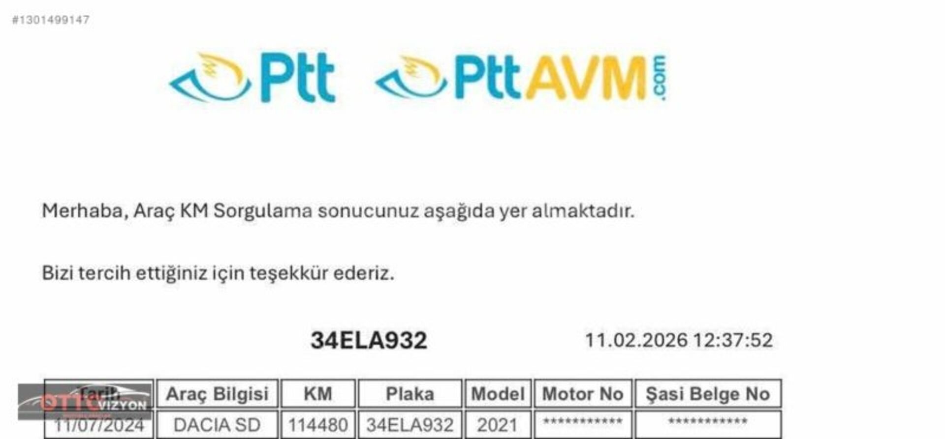 OTTOvizyon'dan/2021 7 KİŞİLİK Lodgy /HUSUSİ OTOMOBİL/145 Bin KM 4