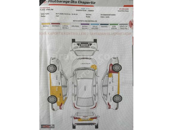 OTTOvizyon'dan/2020 EGEA/1.3 MLTJET/145 BİN KM/START-STOP/ADBLUE