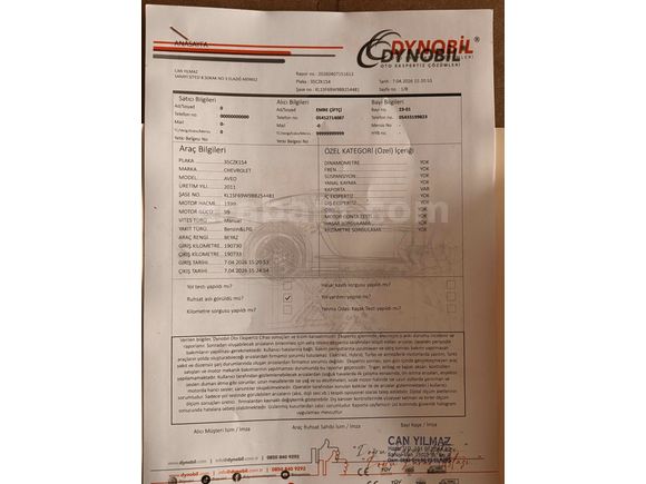 Sahibinden Chevrolet Aveo 1.4 LS 2011 Model 