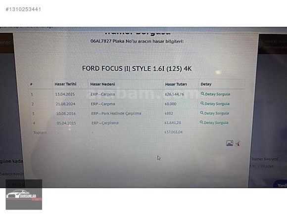 DURSUNLAR'DAN 2011 MODEL FORD FOCUS STYLE