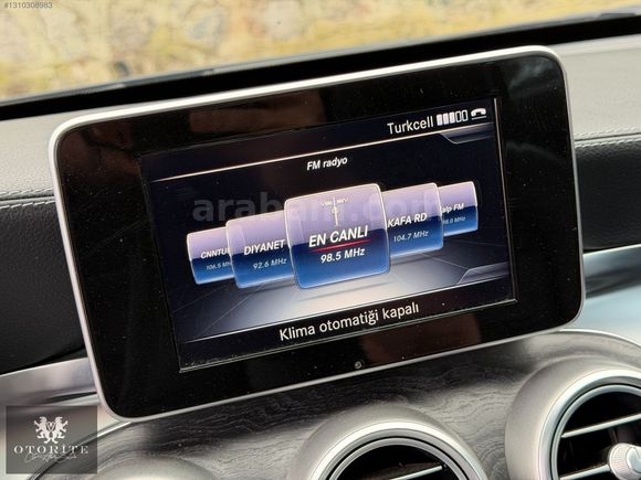 OTORİTE 2015 M BENZ C200D AMG ISITMA+DİKİŞLİ TRPTO+TOUCHPAD+19'