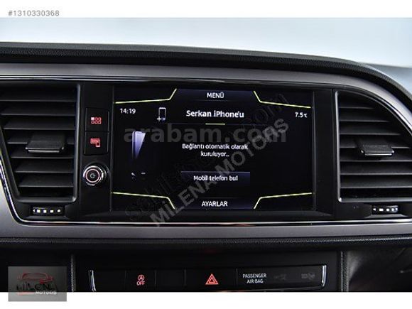 365BİN PEŞİN 36AY KREDİ İMKANIYLA SEAT LEON STYLE 1.2 TSİ