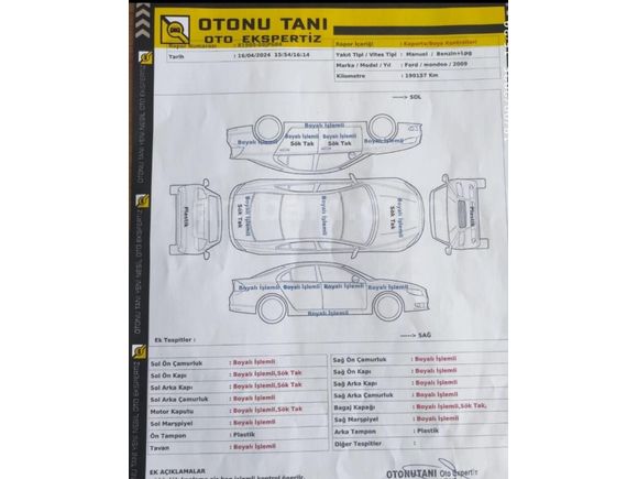 Sahibinden Ford Mondeo 1.6 Titanium 2009 Model  211.900 km Siyah