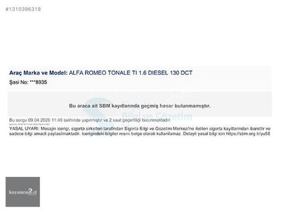 (Koyuncu Premium) 2024 ALFA ROMEO TONALE 1.6D Tİ