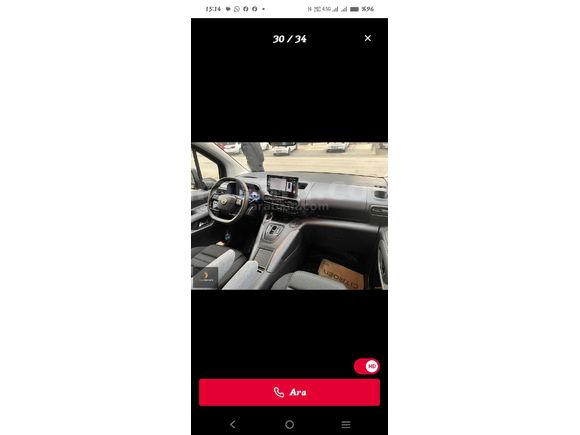 Sahibinden Citroen Berlingo 1.5 BlueHDI 2025 Model  11.100 km Beyaz