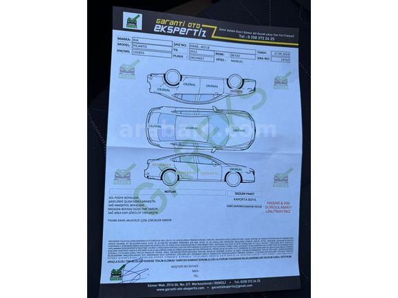 Sahibinden Kia Picanto 1.25 EX 2012 Model