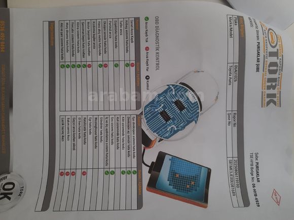 Sahibinden Toyota Auris 1.6 Advance Skypack 2015 Model