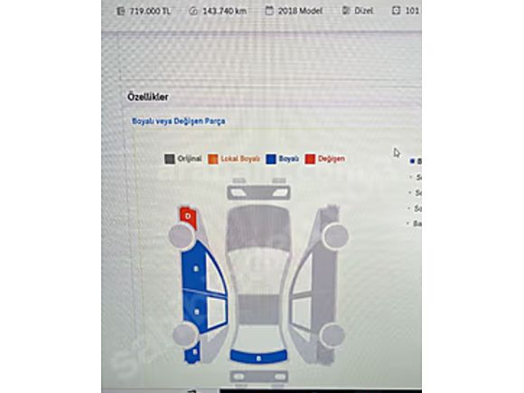 Sahibinden Fiat Egea 1.6 Multijet Easy 2018 Model 