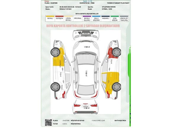 Sahibinden Renault Symbol 1.2 Expression 2012 Model